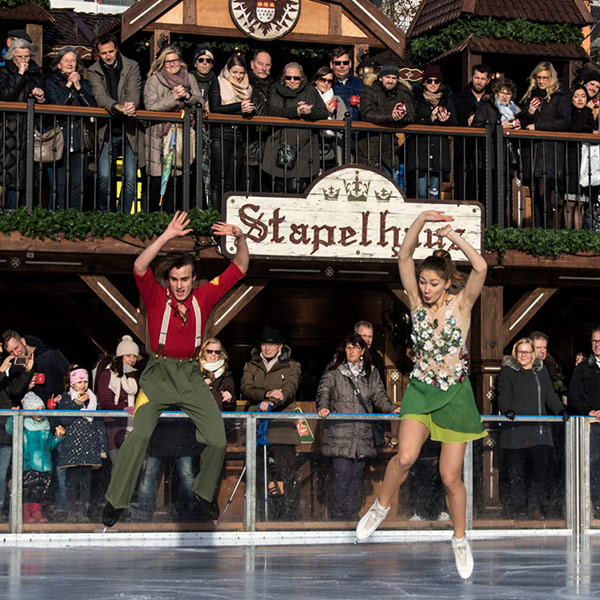 Ice dance by Tim Dieck and Katharina Müller at the Heumarkt ice rink